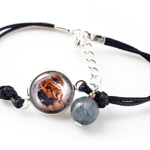 Chow Chow Bracelet with a photo of a dog, Customizable jewelry for pet lovers, Your photo, Handmade