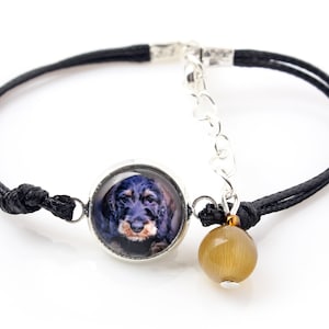 Dachshund wirehaired Bracelet with a photo of a dog, Customizable jewelry for pet lovers, Your photo, Handmade