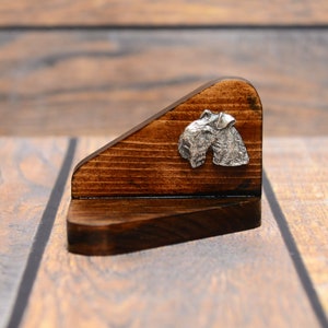 Lakeland Terrier Tealight Holder, Tea Light Stand, Wooden Candle Holder, Home and office decor, Dog person gift, Decoration for dog lover
