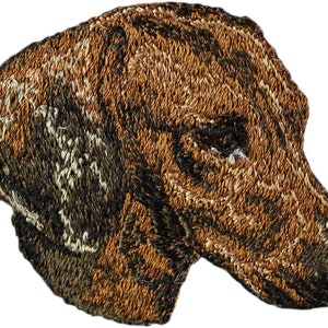 Dachshund smooth Patch, Embroidered Tab, Patch with a dog, Sew on patch, Dog embroidery, dog owner accessory, dog lover applique