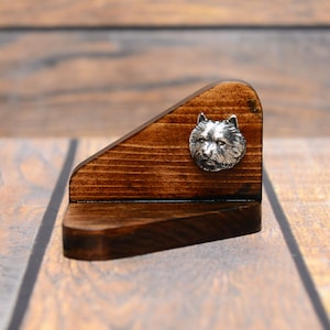 Norwich Terrier Tealight Holder, Tea Light Stand, Wooden Candle Holder, Home and office decor, Dog person gift, Decoration for dog lover