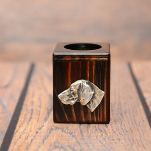 Weimaraner Tealight Holder, Tea Light Stand, Wooden Candle Holder, Home and office decor, Dog person gift, Decoration for dog lover