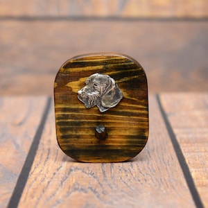 Dachshund wirehaired hanger, Wooden coat hanger, Hanger for dog accessories, Home and office decor, Dog person gift,Decoration for dog lover
