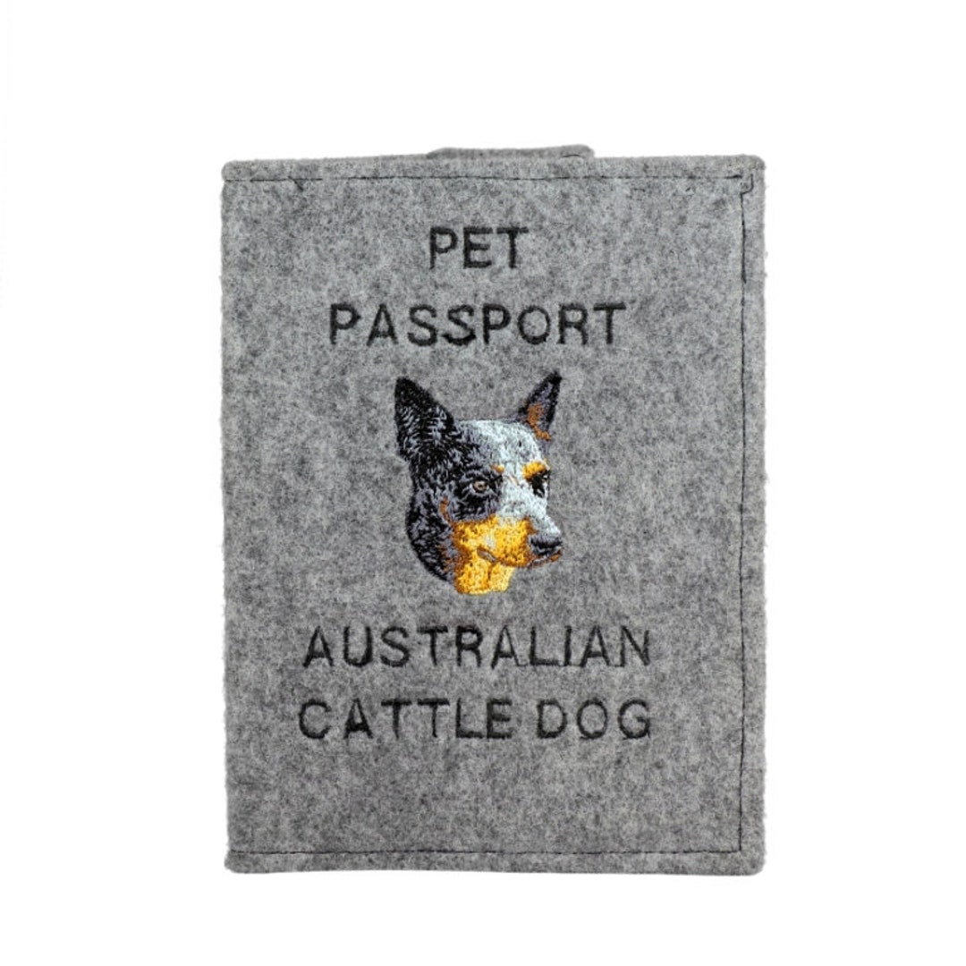 Australian Cattle Dog Passport Holder Dog Passport Wallet Etsy