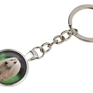 Afghan Hound Keyring with a photo of a dog, Customizable keychain for pet lovers, Your photo, Handmade
