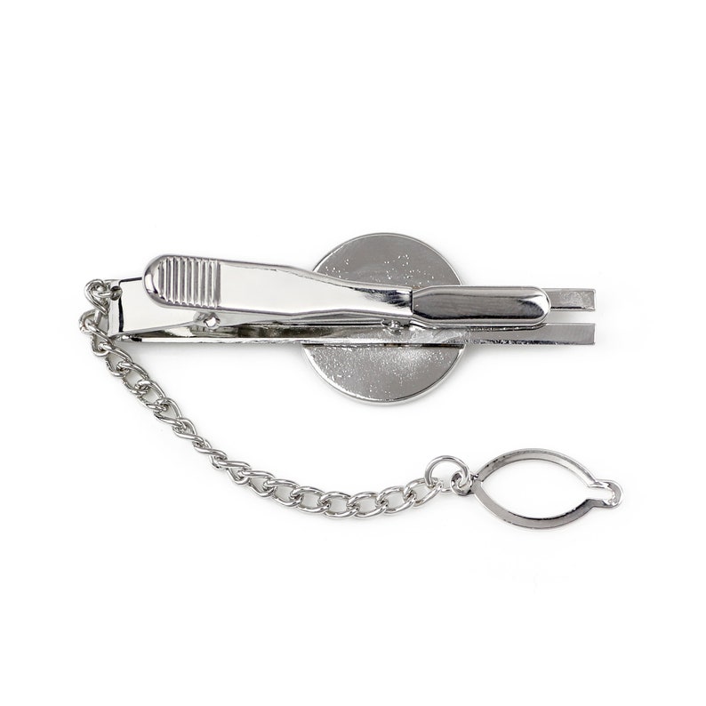 Tie clasp with chain,Sketch style dog,Gift for Men ANATOLIAN SHEPHERD DOG Tie clip with a dog Tieclip with graphics Men Jewelry with dogs