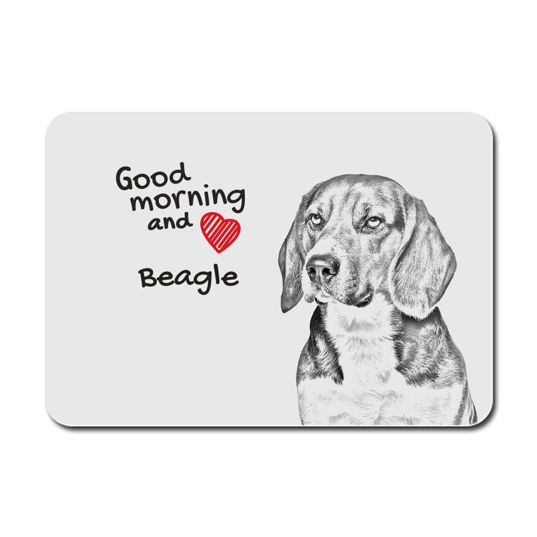 Beagle A Computer Mouse Pad, Sketch Style Graphic With a Dog. Mousepad ...