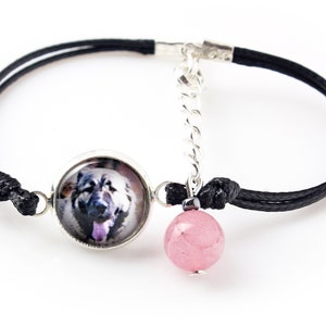 Caucasian Shepherd Dog Bracelet with a photo of a dog, Customizable jewelry for pet lovers, Your photo, Handmade