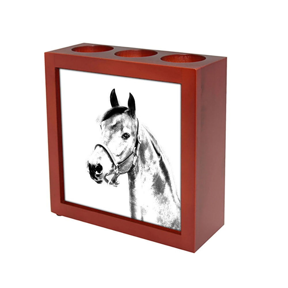 Horse Pen Holder With Horse Wooden Pencil Stand With Etsy UK