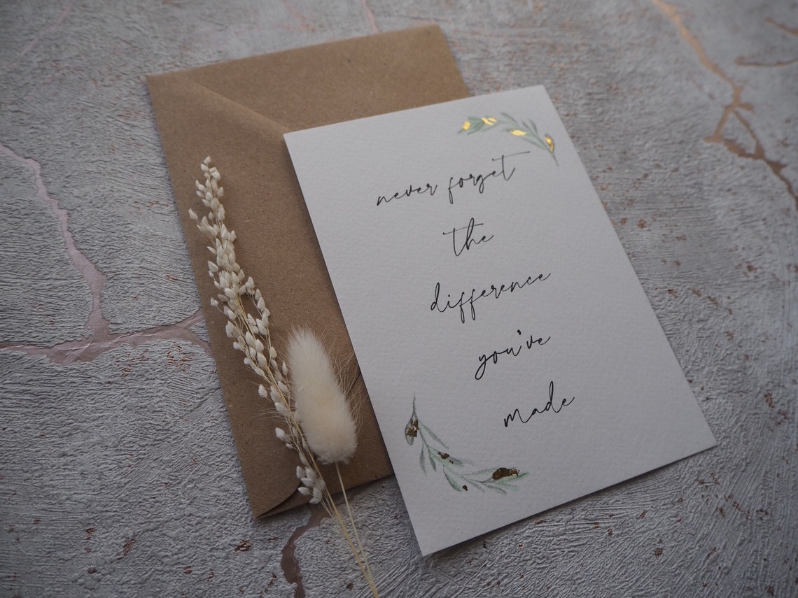 Never Forget The Difference Youve Made Inspirational Quote Etsy UK Never forget the difference youve made inspirational quote etsy uk