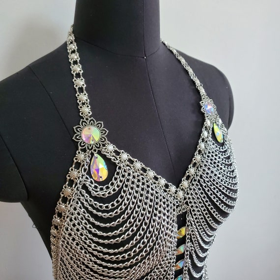 Body Chain Harness/rhinestone Body Chain Dress/dance Jewelry Chain/ Music  Festival Dress/ Burning Man Outfits/carnival Costumes/rave Outfit -   Ireland