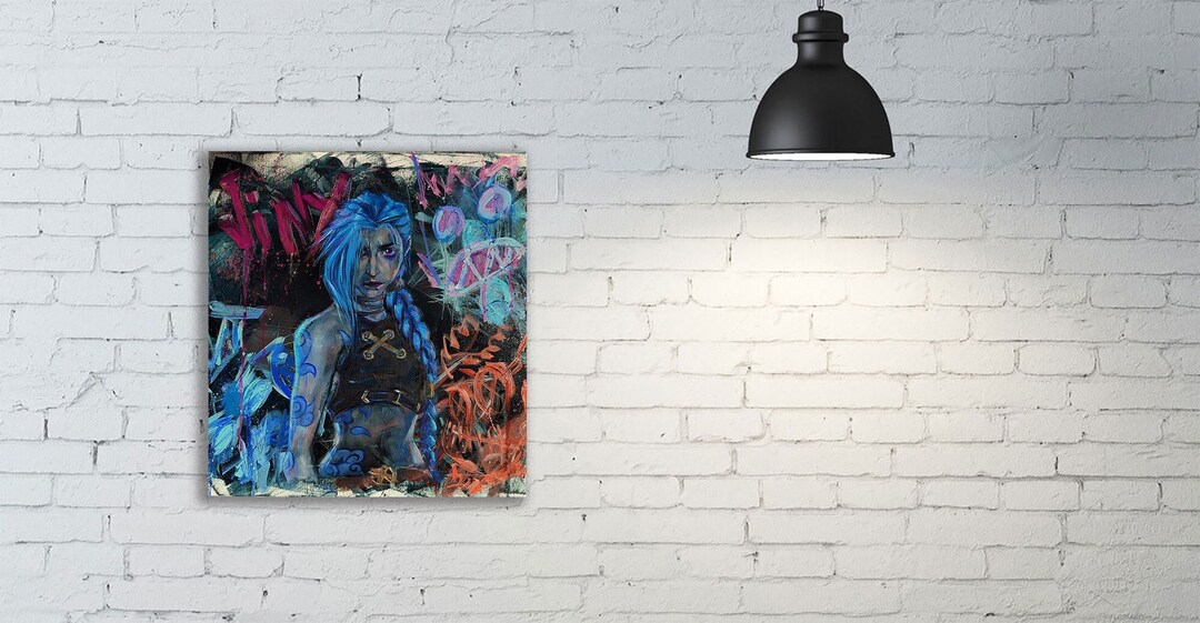 Oil Painting Canvas Lol Art Video Game Character Wallart Decor Game Room Artwork Walls Colorful