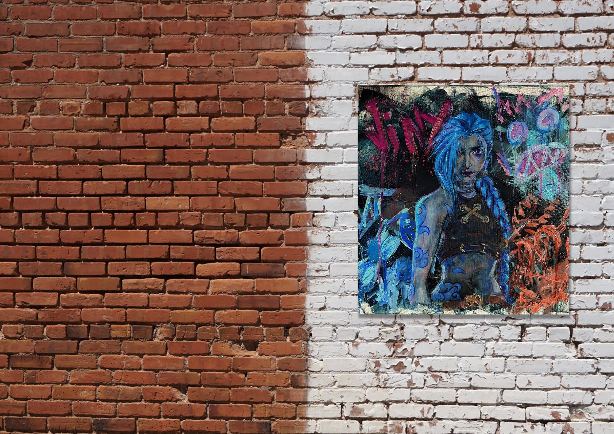 Oil Painting Canvas Lol Art Video Game Character Wallart Decor Game Room Artwork Walls Colorful