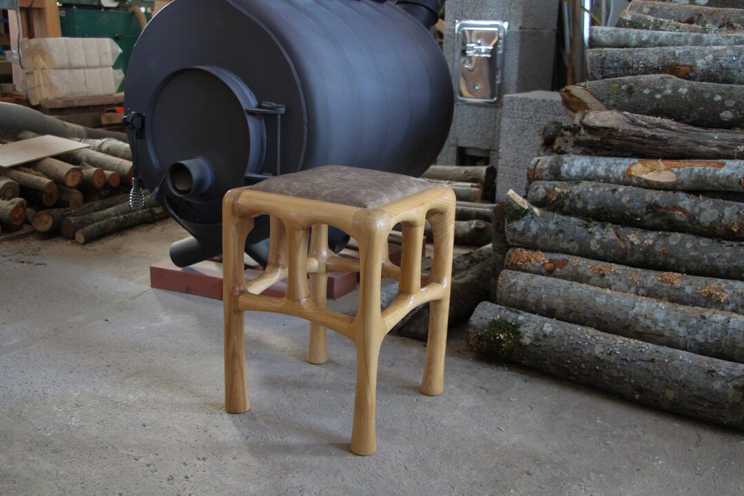 Handmade Wooden Stool, Ash Stool - Etsy