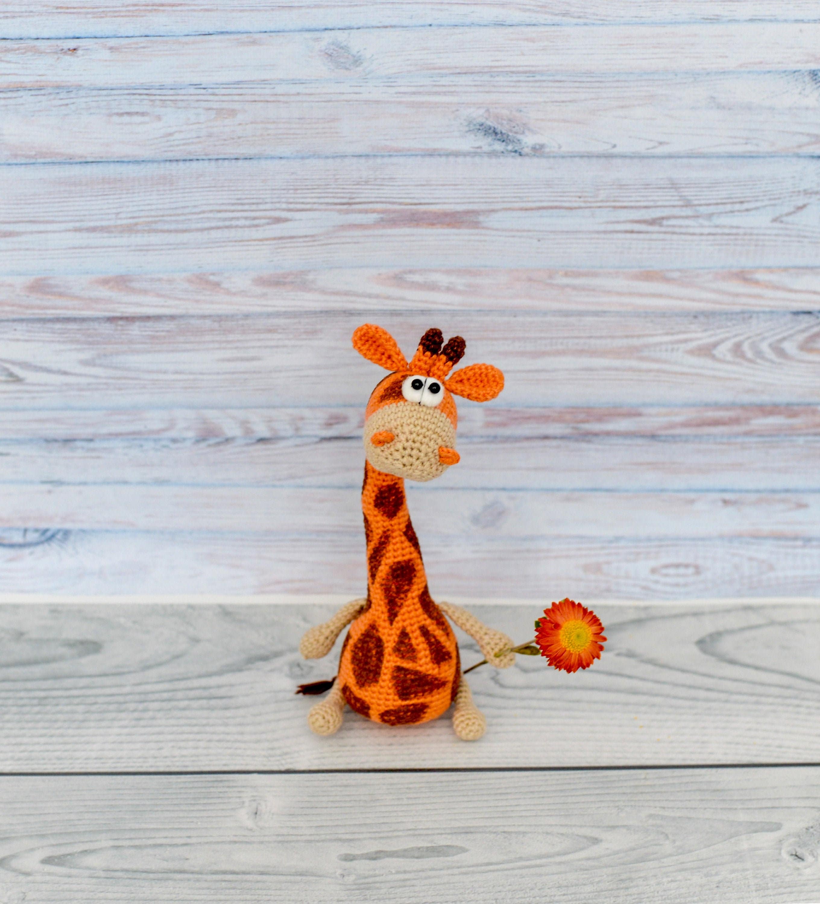 Giraffe toy Knitted giraffe Giraffe baby Soft toy Amigurumi Etsy