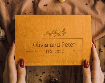 Wooden photo box for 13x19 cm prints , 5x7 photo box, personalized, wooden keepsake, wooden box,