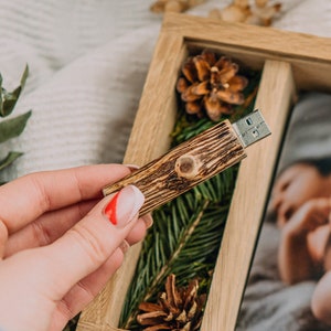 Wooden 3.0 flash drive, custom usb, flash drive, wedding usb, twig, wedding gift