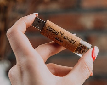 Wooden 3.0 Flash Drive, Resin Pendrive, Memory Keeper, Wedding Gift, Custom USB