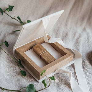 boîte usb en velours | clé USB 3.0 en bois | coffret cadeau de mariage | fournitures de photographie de mariage