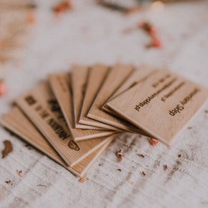 100 cartes de remerciement CHÊNE, faire-part de mariage, carte de visite, faire-part de fête