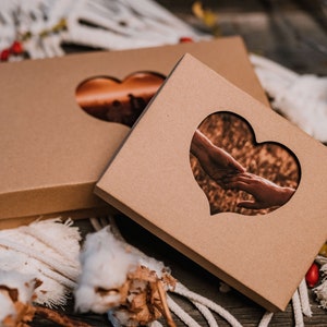 Eco-huwelijksdoos van 4 x 6 voor foto's van 10 x 15 cm | verpakking trouwfoto's | fotodoos | kartonnen doos geschenkverpakkingen | aandenkendoos | Cadeau | Kartonnen verzendverpakking