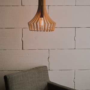 pendant light, ceiling light, wood pendant light, lamp shades, wood lamp, Chandelier Lighting, Industrial Lighting, Light, Pendant Lamp image 7