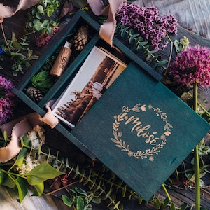 Boîte photo de mariage 4x6, boîte usb et clé USB, boîte mémoire, boîte souvenirs de mariage, boîte photo en bois, boîte usb, boîte en bois, boîte pour photo