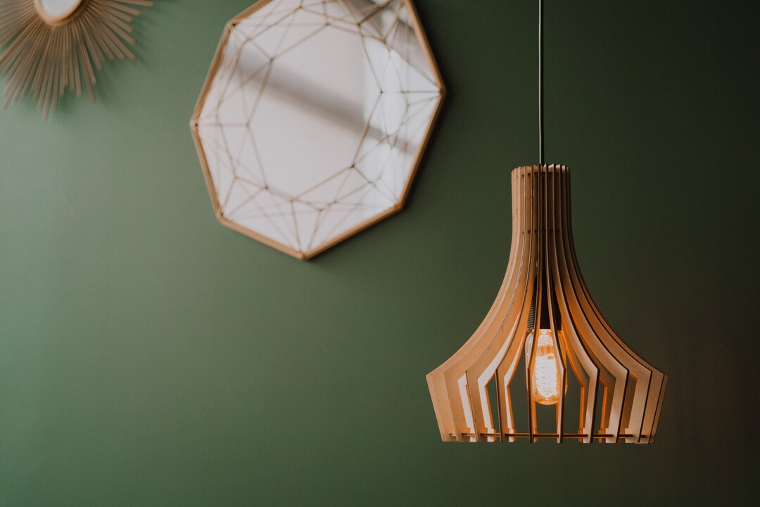 Pendant Light, Ceiling Light, Wood Pendant Light, Lamp Shades