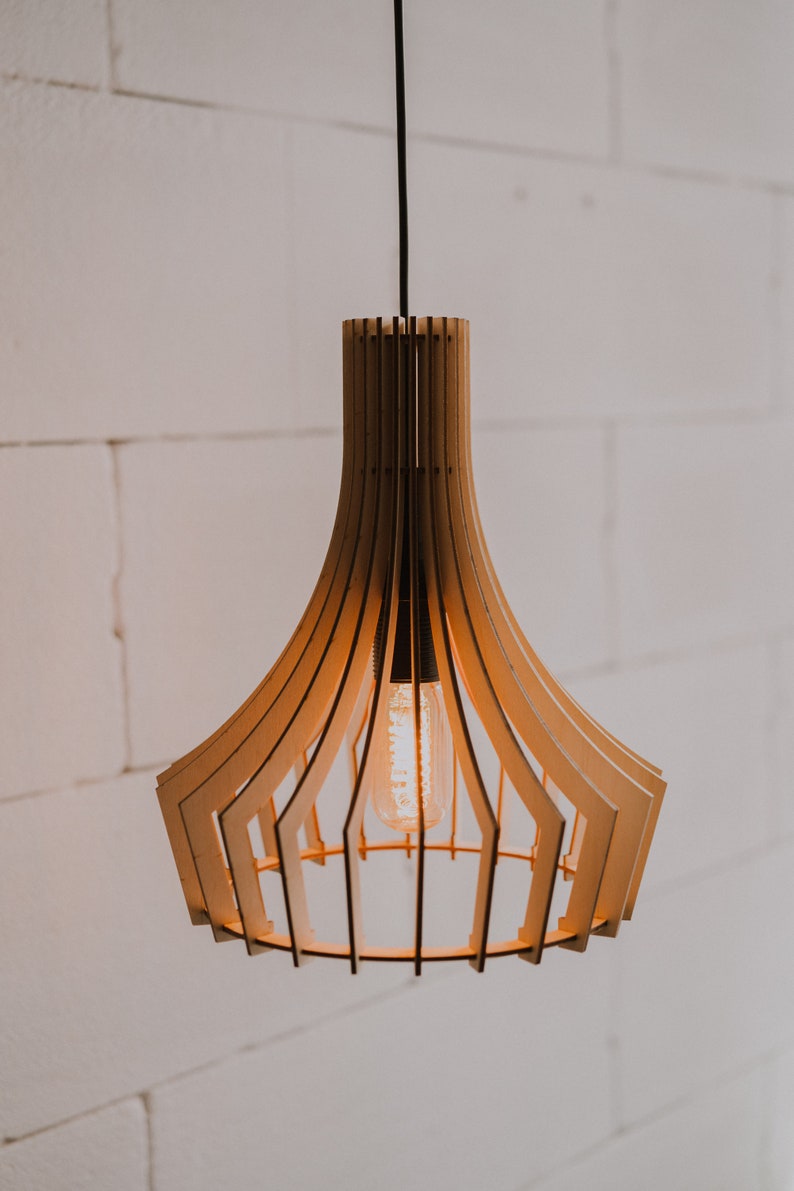 pendant light, ceiling light, wood pendant light, lamp shades, wood lamp, Chandelier Lighting, Industrial Lighting, Light, Pendant Lamp image 3