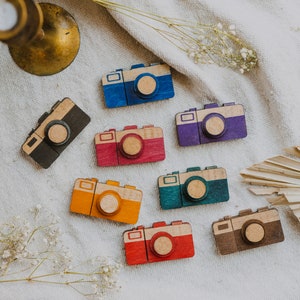 Wooden USB in the shape of a camera 16GB 256GB 3.0, Custom USB, wedding USB image 4