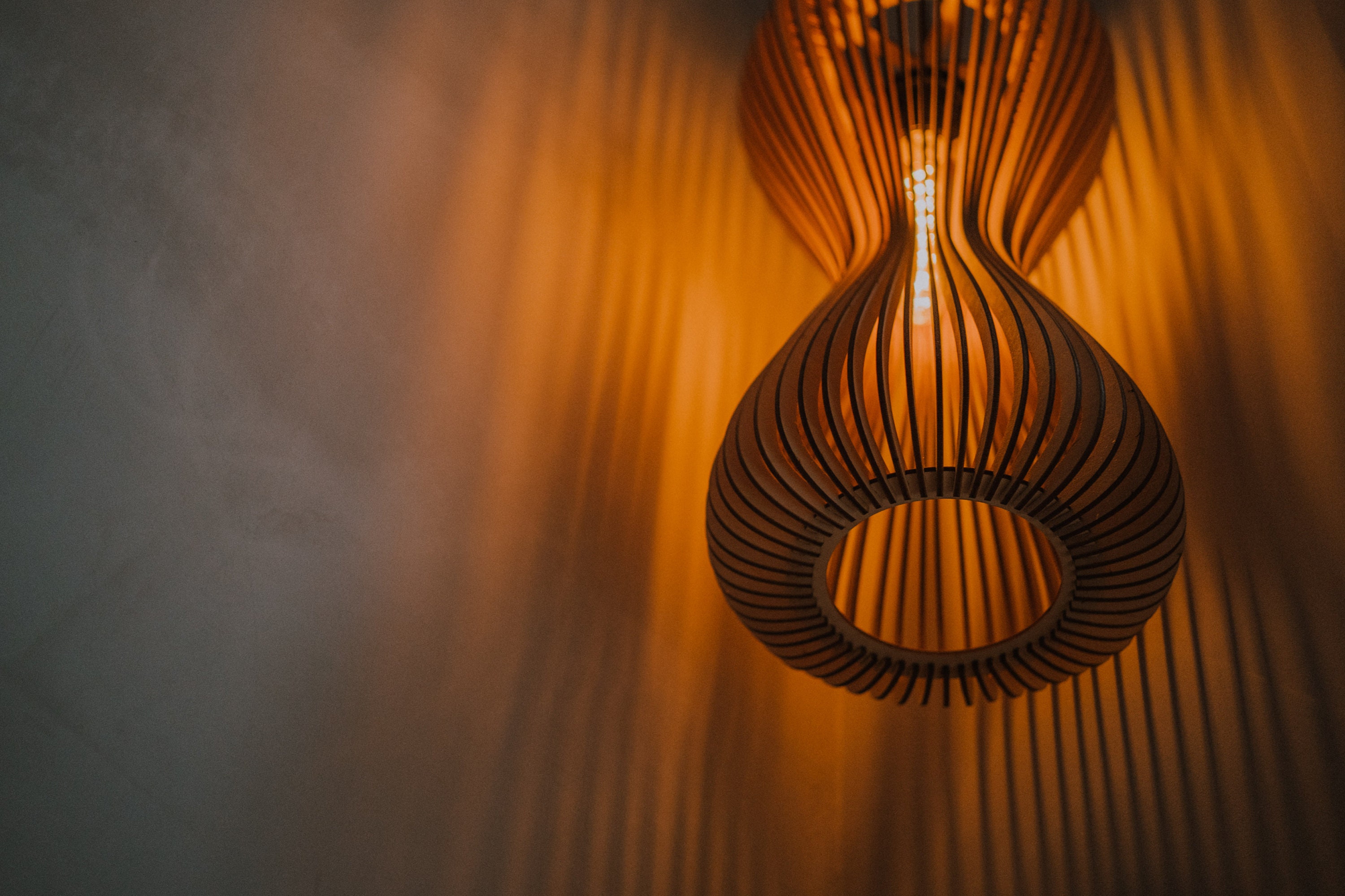 Wood Lamp Hanging Lamp Bedside Lamp Ceiling Lamp Pendant | Etsy