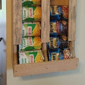 2 Row 18 Can Wall Storage Rack