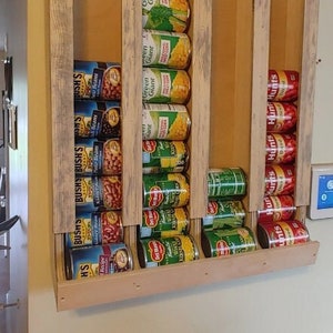 5 Tier Can Rack Organizer Holds up to 60 Cans Kitchen Pantry Food