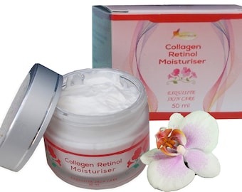 Collagen Retinol Moisturiser  Vitamin C Hyaluronic Acid  Target Wrinkles & Crepey Skin