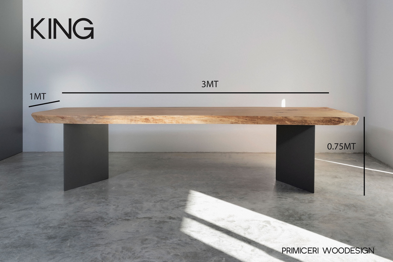 Wood Table, Wood Oak Table, Oak Live Edge Table, Single Slab Living