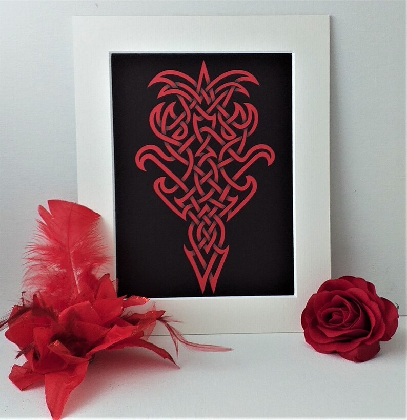 Celtic Art Red Jester Knot Home Decor Mounted H Offer Design - Celtic Knotwork Home Decor Celtic Art Red Jester Knot Home Decor Mounted H Offer Design - Celtic Knotwork Home Decor