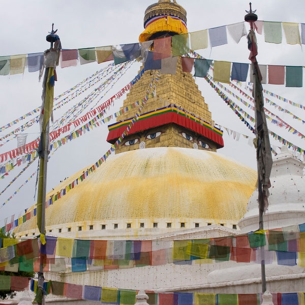 Boudhanath Stupa, Nepal Digital Art Print, Photography