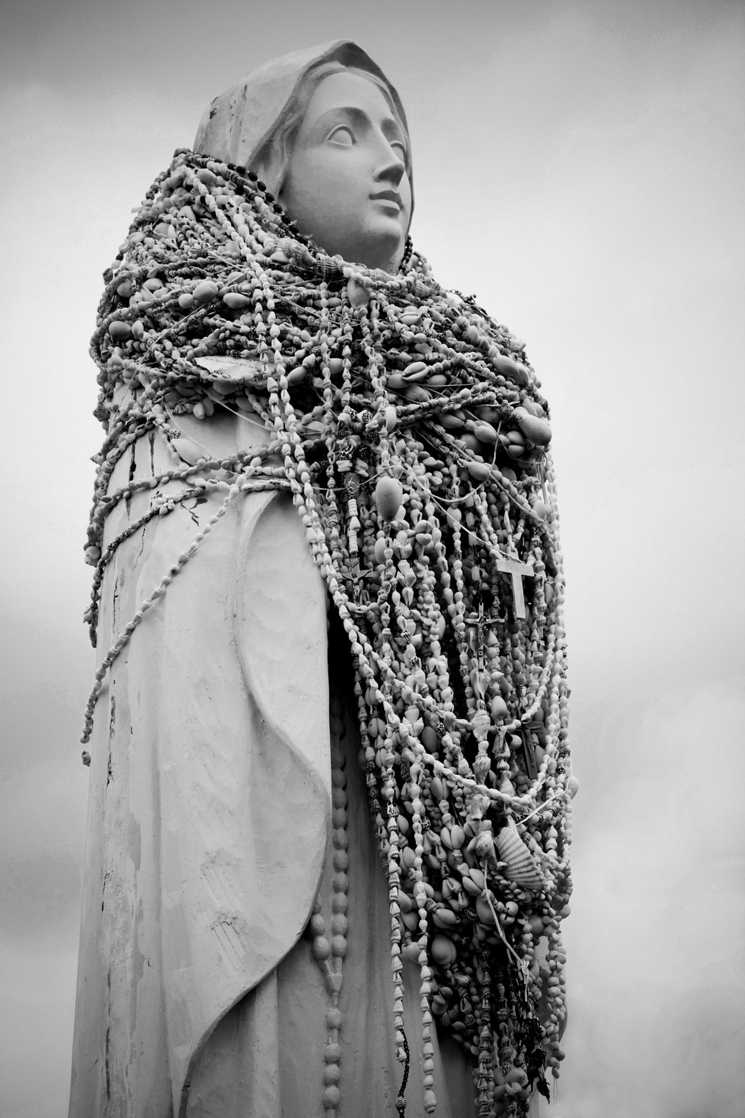 Holy Mary Shell Shell Lei Mary Statue Maui, Hawaii Digital Art Print Photography - Etsy