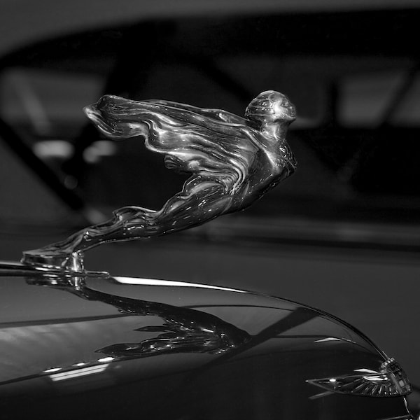 1935 Cadillac Hood Ornament Digital Art Print, Photography