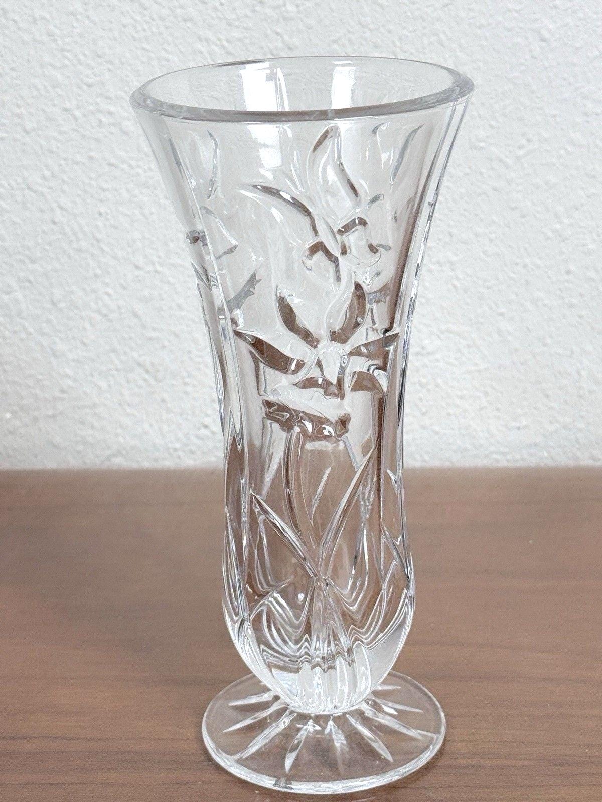 8 Inch Crystal Flower Vase - Etsy