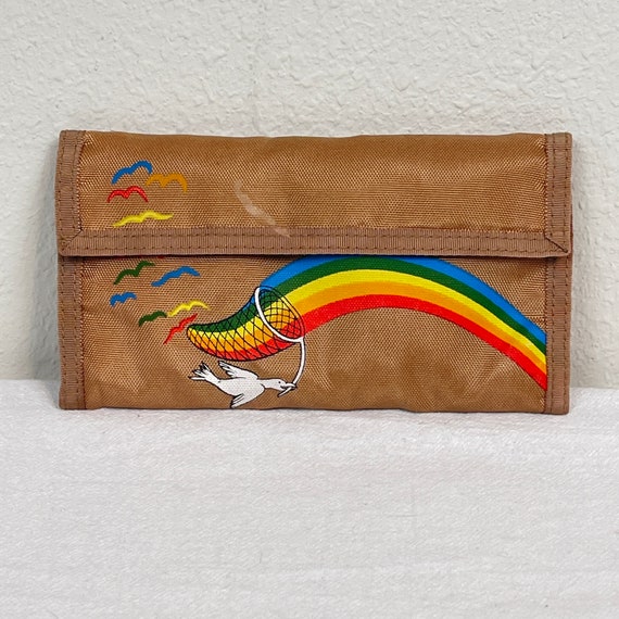 rainbow velcro wallet vintage Gem