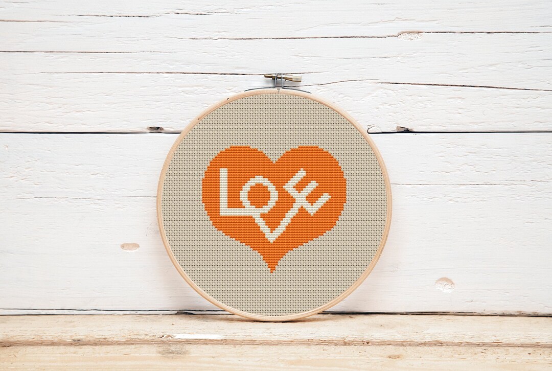 Heart Cross Stitch Pattern Cute Simple Cross Stitch Design for