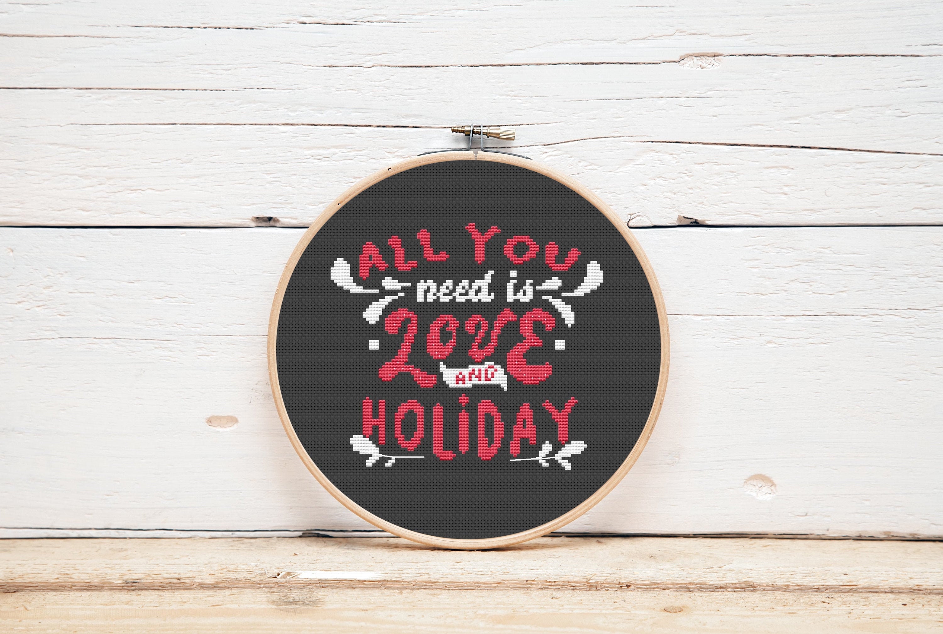 Cross stitch pattern Hygge Christmas decor Modern embroidery design Pillow decor Instant download pdf