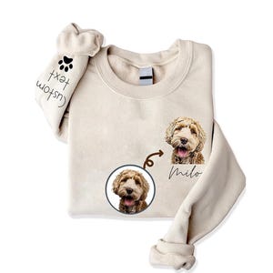 Personalized Pet Portrait Shirt | Pet Inspired Tee | Custom Embroidered Pet T-shirt with Pet Photo and Name | Pet Face Embroidery Shirt