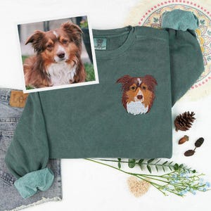 Custom Embroidered Comfort Colors T Shirt, Custom Embroidery Shirt, Embroidered Tee, Custom Text Tee, Gift for Dad