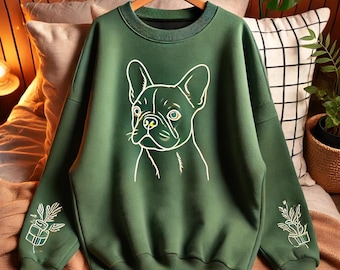 Custom Embroidered Pet Sweatshirt | Personalized Dog Mom Gift