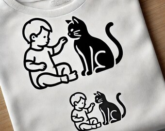 Custom Embroidered Kids Pet Portrait Shirt | Personalized Animal Lover Tee