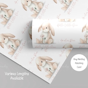 New Baby Girl Wrapping Paper, Personalised High Quality Gift Wrap,  Its a Girl, Congratulations, Daughter, Granddaughter, Goddaughter, Niece