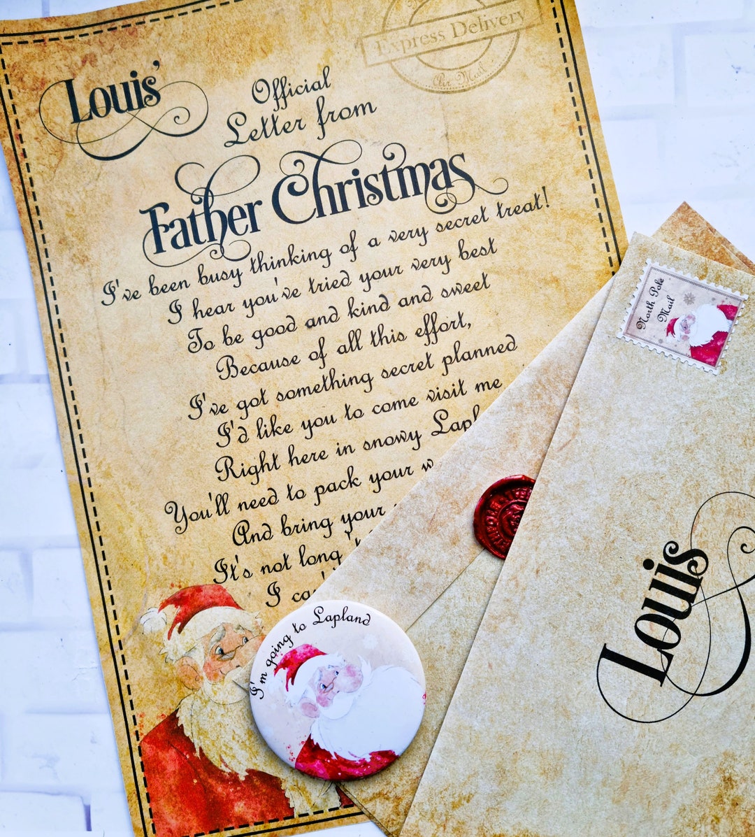 Personalised Lapland Invitation for Children, Santa Lapland Invite