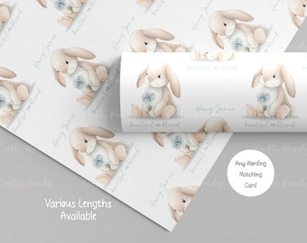 New Baby Boy Wrapping Paper, Personalised High Quality Gift Wrap,  Its a Boy, Congratulations, Son, Grandson, Nephew, Godson